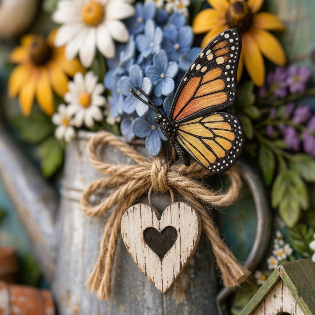 Garden Bloom Welcome Door Sign